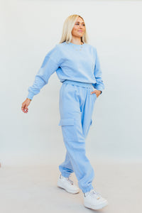 N+G ORIGINAL: It Girl Oversized Cargo Sweatpants (Blue)