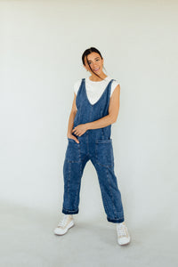Free People High Roller Jumpsuit (Sapphire Blue) *RESTOCKED*
