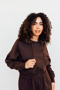 N+G ORIGINAL: Cozy Girl Oversized Sweatshirt (Chocolate Brown)