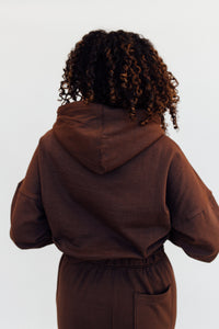 N+G ORIGINAL: Cozy Girl Oversized Sweatshirt (Chocolate Brown)