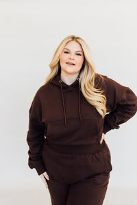 N+G ORIGINAL: Cozy Girl Oversized Sweatshirt (Chocolate Brown)