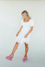 Load image into Gallery viewer, Talk About Texture Dress (White)