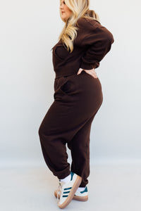 N+G ORIGINAL: Cozy Girl Oversized Sweatpants (Chocolate Brown)