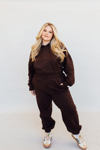 N+G ORIGINAL: Cozy Girl Oversized Sweatpants (Chocolate Brown)