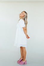 Load image into Gallery viewer, Talk About Texture Dress (White)