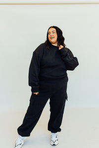 N+G Originals: It Girl Oversized Crew (Black) *expected to ship 11/25