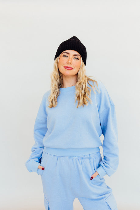 N+G Originals: It Girl Oversized Crew (Blue)