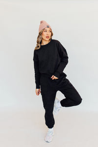 N+G ORIGINAL: It Girl Oversized Cargo Sweatpants (Black)