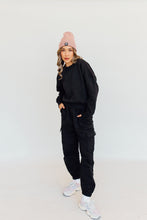 Load image into Gallery viewer, N+G Originals: It Girl Oversized Crew (Black) *expected to ship 11/25