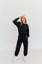 Load image into Gallery viewer, N+G Originals: It Girl Oversized Crew (Black)