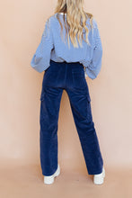 Load image into Gallery viewer, Cargo But Make it Corduroy Pants (Blue)