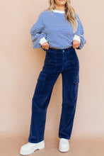 Load image into Gallery viewer, Cargo But Make it Corduroy Pants (Blue)