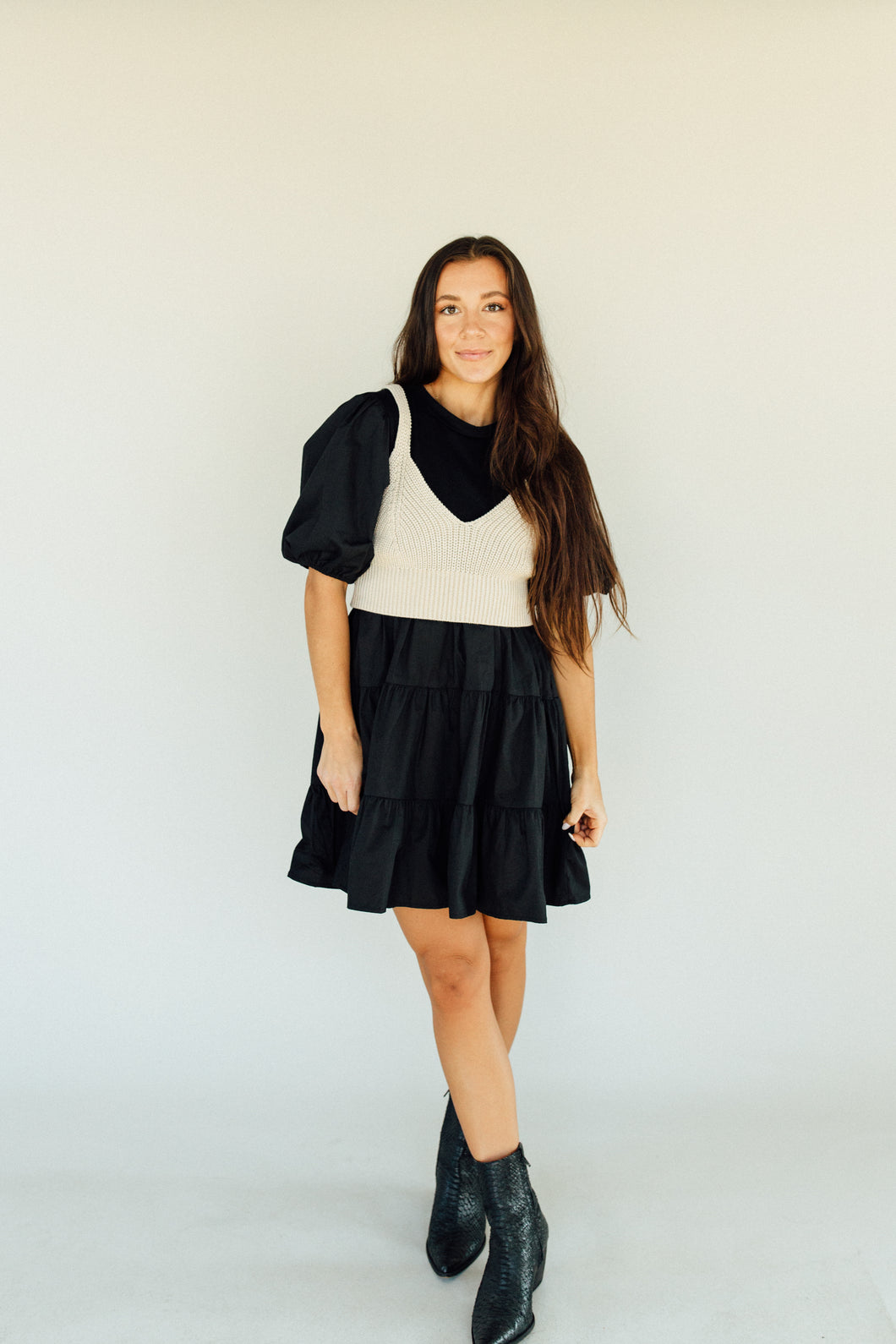 Cue the Contrast Dress
