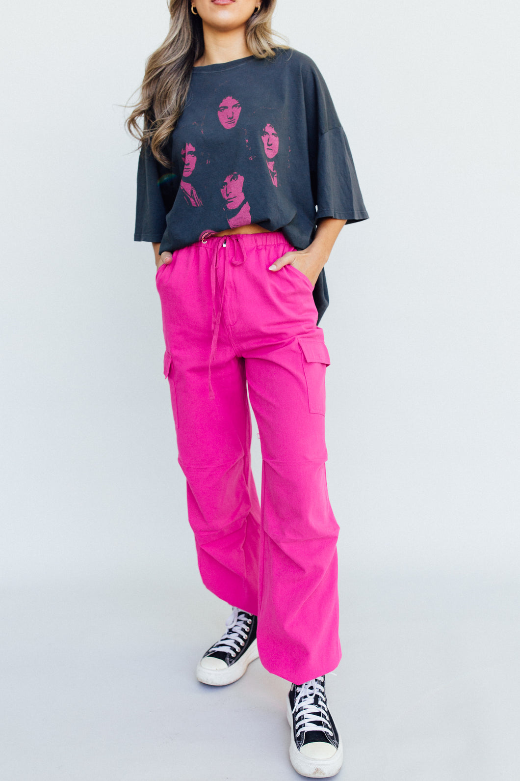 Catch Me in Cargo Pants (Hot Pink)