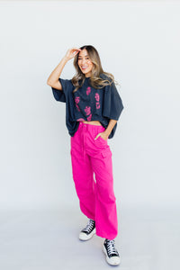 Catch Me in Cargo Pants (Hot Pink)
