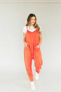 Electric Feel Jumpsuit (Orange)