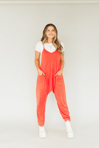 Electric Feel Jumpsuit (Orange)