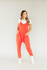 Electric Feel Jumpsuit (Orange)