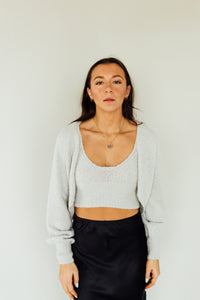 Grey Space Cardigan Set