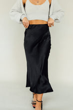Load image into Gallery viewer, Still Wearing Satin Skirt (Black)