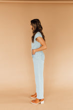 Load image into Gallery viewer, Buckle Up Buttercup Jumpsuit (Denim)
