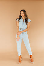 Load image into Gallery viewer, Buckle Up Buttercup Jumpsuit (Denim)