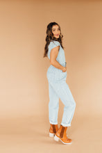 Load image into Gallery viewer, Buckle Up Buttercup Jumpsuit (Denim)