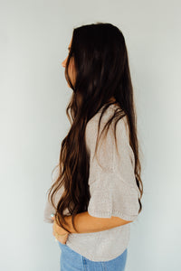Knit & Shimmer Top