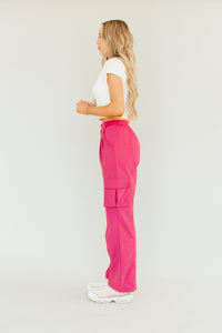 Sporty Spice Cargo Pants (Pink)