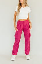 Load image into Gallery viewer, Sporty Spice Cargo Pants (Pink)