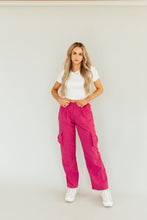 Load image into Gallery viewer, Sporty Spice Cargo Pants (Pink)