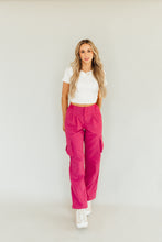 Load image into Gallery viewer, Sporty Spice Cargo Pants (Pink)