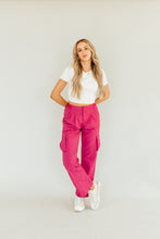 Load image into Gallery viewer, Sporty Spice Cargo Pants (Pink)