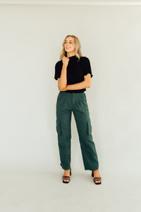 Sporty Spice Cargo Pants (Emerald)