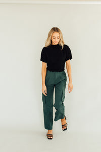 Sporty Spice Cargo Pants (Emerald)