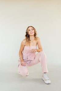 All Pale Pink Corset Top