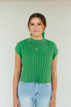Load image into Gallery viewer, Cable Knit Cutie Top (Green)