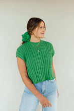 Load image into Gallery viewer, Cable Knit Cutie Top (Green)