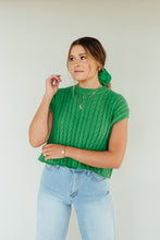 Load image into Gallery viewer, Cable Knit Cutie Top (Green)