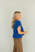 Load image into Gallery viewer, Cable Knit Cutie Top (Blue)