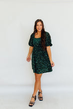 Load image into Gallery viewer, She&#39;s Still Bejeweled Dress (Green)