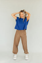 Load image into Gallery viewer, Cable Knit Cutie Top (Blue)
