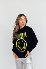 Load image into Gallery viewer, Daydreamer Nirvana Smiley Crew