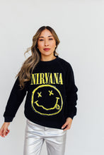 Load image into Gallery viewer, Daydreamer Nirvana Smiley Crew