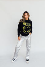 Load image into Gallery viewer, Daydreamer Nirvana Smiley Crew