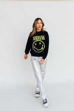 Load image into Gallery viewer, Daydreamer Nirvana Smiley Crew