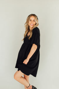 Coastal Cutie Dress (Black)