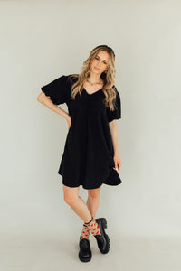 Coastal Cutie Dress (Black)