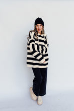 Load image into Gallery viewer, The Stripe is Right Oversized Sweatshirt