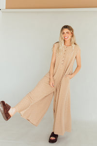 You Go Glen Coco Jumpsuit (tan)